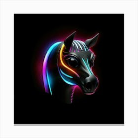 Neon Horse Head Leinwandbilder