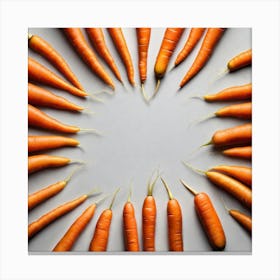 Carrots In A Circle 17 Canvas Print
