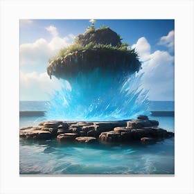 Island In The Sky Canvas Print