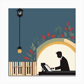 Piano Player Canvas Print