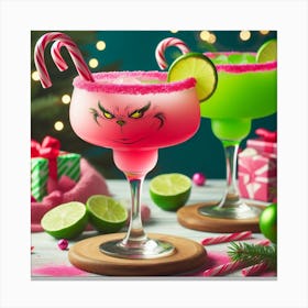 Thee grinch Margaritas Canvas Print