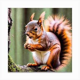 Red Squirrel 9 Canvas Print