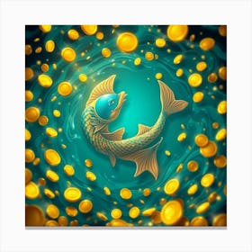 Chinese Zodiac Fish Canvas Print