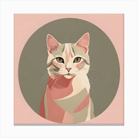 Portrait Of A Cat Canvas Print