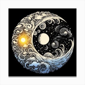 Yin Yang 50 Canvas Print