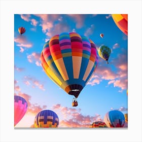 Hot Air Balloons In The Sky 4 Canvas Print