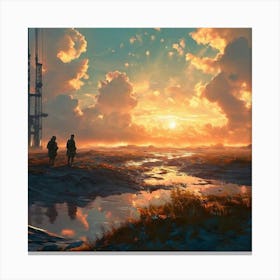 Ww1 Unreal Engine Greg Rutkowski Loish Rhads Beeple Makoto Shinkai And Lois Van Baarle Canvas Print