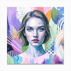 Portrait Of A Girl 3 Canvas Print