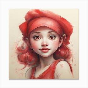 Girl With Red Hair 4 Canvas Print