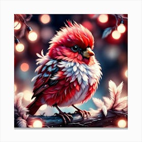 Christmas Cardinal Canvas Print