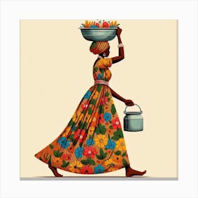 African Woman Canvas Print