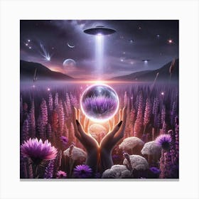 Lavender Teleport Canvas Print