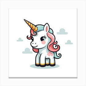 Cute Unicorn 170 Canvas Print