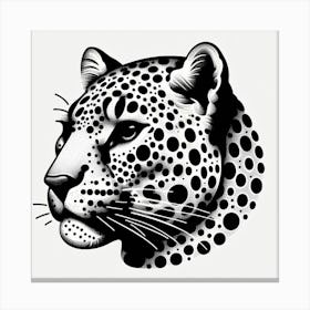 A leopard head Canvas Print