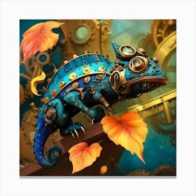 Steampunk Chamelon Canvas Print