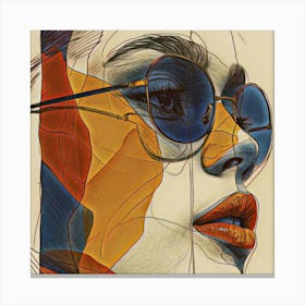 Woman With Sunglasses Canvas Print