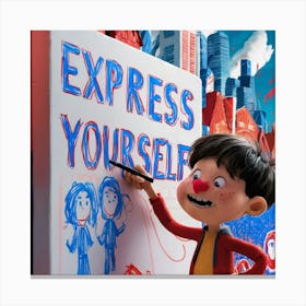 Express Yourself 1 Canvas Print