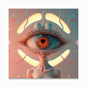 Eye Of Love Canvas Print