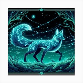 A mystical fox 2 Canvas Print