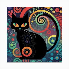 Black Cat Canvas Print