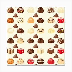 Chocolates Canvas Print