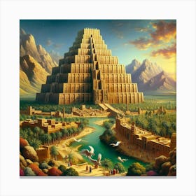 Great Pyramid Of Egypt13 Canvas Print