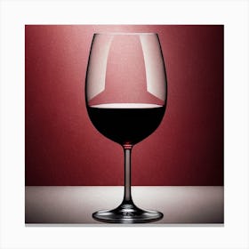 Glass Of Red Wine Canvas Print