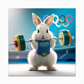 Rabbit At The Olympics Canvas Print