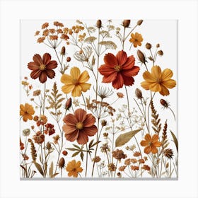 Boho Flowers 1 Canvas Print