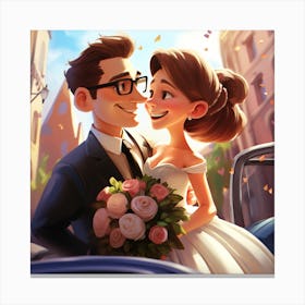 Bride And Groom 1 Canvas Print