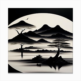 Asian Landscape Painting 1 Canvas Print