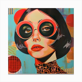 Retro Glamour Pop Art Canvas Print