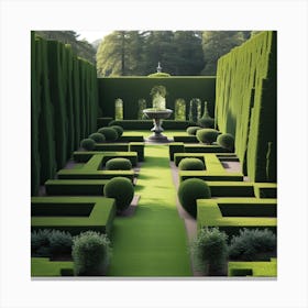 formal garden Canvas Print