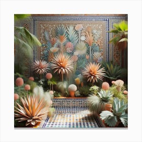 Moroccan Garden 1 Canvas Print