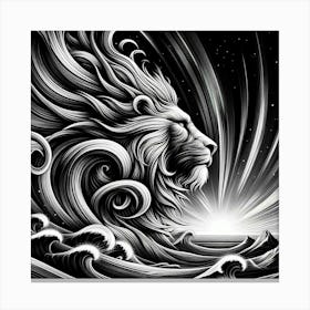 Lion Of The Sea Canvas Print