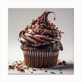 Choc Cupcake 3 Canvas Print