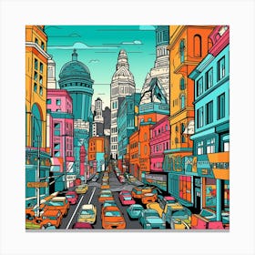 New York City Street Canvas Print