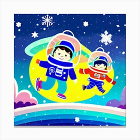 Children In Space Canvas Print