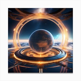 Futuristic Spaceship 59 Canvas Print