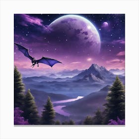 Dragon In The Sky 5 Canvas Print