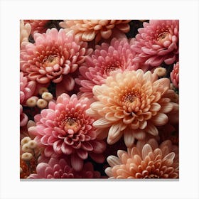 Chrysanthemums flowers 1 Canvas Print
