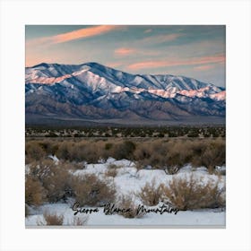 Sierra Blanca Mountains Canvas Print