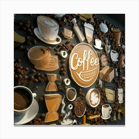 Coffee-themed Wall Art Canvas Print