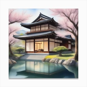 Japanese House Canvas Print