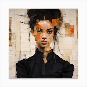 Woman'S Head Canvas Print