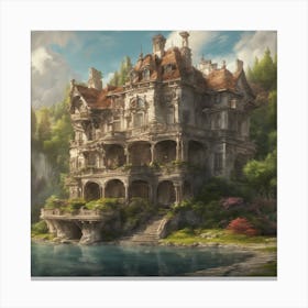 206863 A Big House In A Wonderful Place 4k Canvas Print