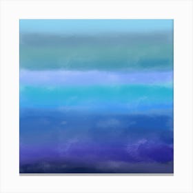 Abstract Watercolor Painting of a Cloudy Sky Canvas Print