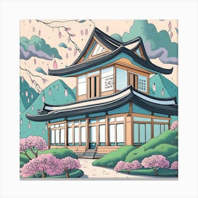 Japanese Pagoda 3 Canvas Print