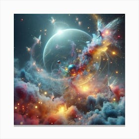 Space Fantasy - Space Stock Videos & Royalty-Free Footage Canvas Print