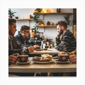 Cozy coffee shop vibes 2 Canvas Print